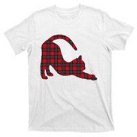 Red Buffalo Plaid Cat Matching Family Christmas Gift T-Shirt