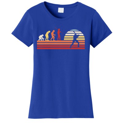 Retro Baseball Player Gift Vintage Baseballer Baseball Funny Gift Women's T-Shirt