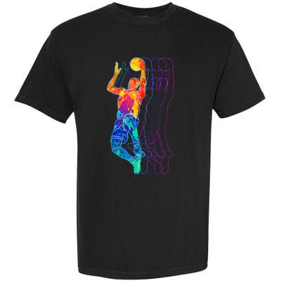 Retro Basketball Player Garment-Dyed Heavyweight T-Shirt