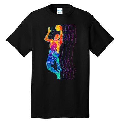 Retro Basketball Player Tall T-Shirt