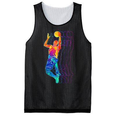 Retro Basketball Player Mesh Reversible Basketball Jersey Tank