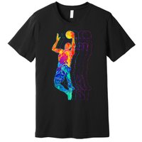 Retro Basketball Player Premium T-Shirt