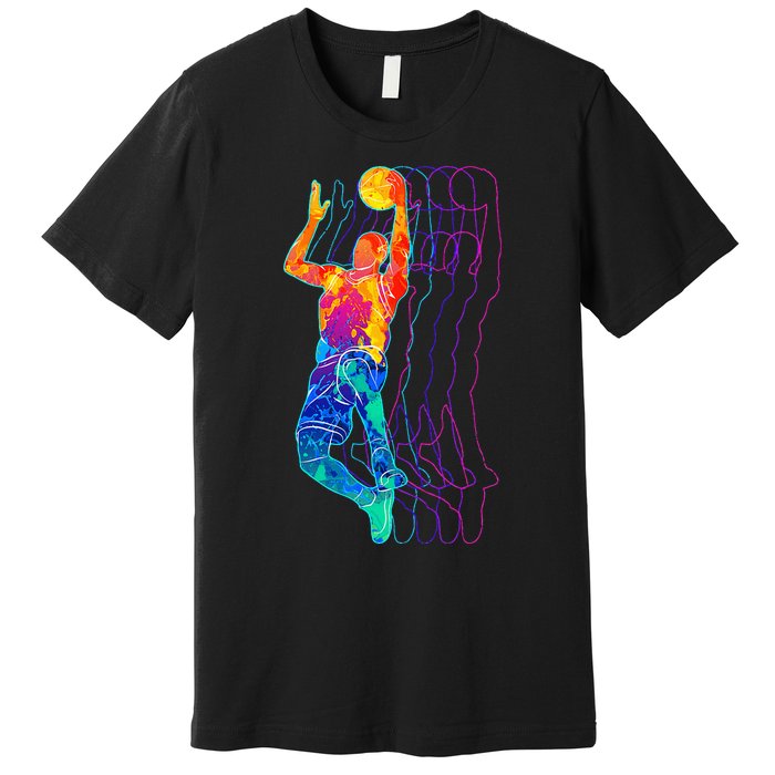 Retro Basketball Player Premium T-Shirt