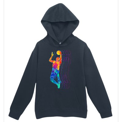 Retro Basketball Player Urban Pullover Hoodie