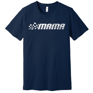 Racing Birthday Party Matching Family Race Car Pit Crew Mama Premium T-Shirt