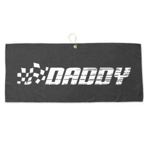 Racing Birthday Party Matching Family Car Pit Crew Daddy Large Microfiber Waffle Golf Towel