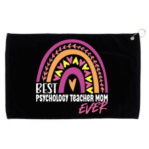 Rainbow Best Psychology Teacher Mom Ever Mother's Day Gift Grommeted Golf Towel