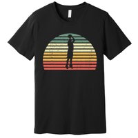 Retro Basketball Player Hoops Baller Vintage Basketball Premium T-Shirt