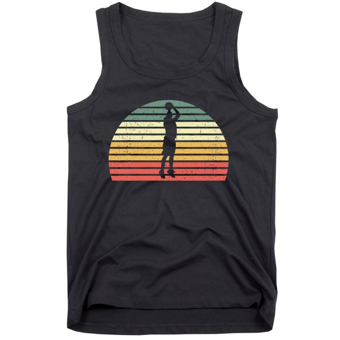 Retro Basketball Player Hoops Baller Vintage Basketball Tank Top