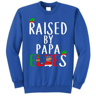 Raised By Papa Matching Group Xmas Gift Sweatshirt