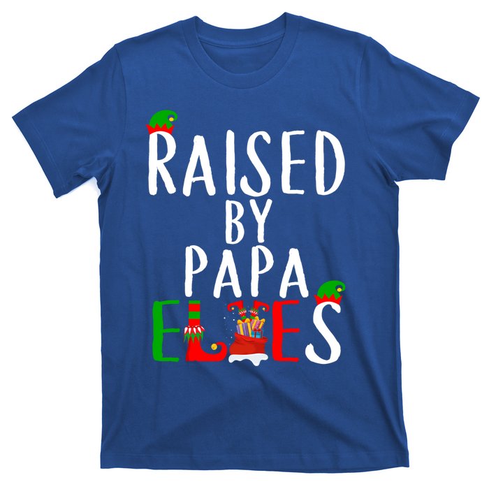 Raised By Papa Matching Group Xmas Gift T-Shirt