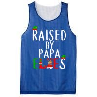 Raised By Papa Matching Group Xmas Gift Mesh Reversible Basketball Jersey Tank