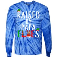 Raised By Papa Matching Group Xmas Gift Tie-Dye Long Sleeve Shirt