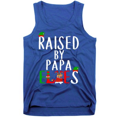 Raised By Papa Matching Group Xmas Gift Tank Top