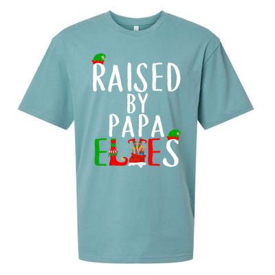 Raised By Papa Matching Group Xmas Gift Sueded Cloud Jersey T-Shirt