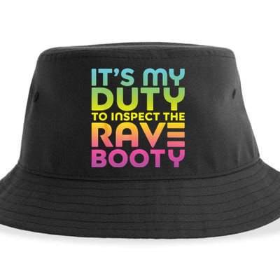 Rave Booty Quote Funny EDM Music Festival Outfit Sustainable Bucket Hat