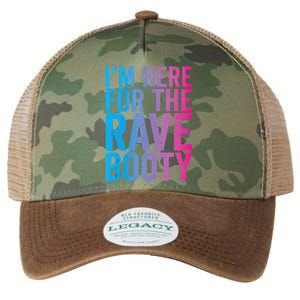 Rave Booty Quote Trippy Outfit EDM Music Festival Legacy Tie Dye Trucker Hat