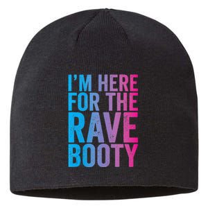 Rave Booty Quote Trippy Outfit EDM Music Festival Sustainable Beanie