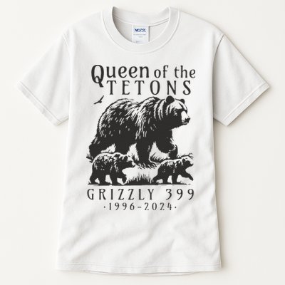 Retro Bear Queen Of The Tetons Grizzly 399 National Park Tall T-Shirt
