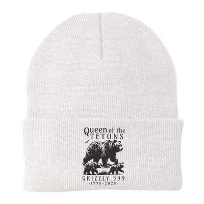 Retro Bear Queen Of The Tetons Grizzly 399 National Park Beanie