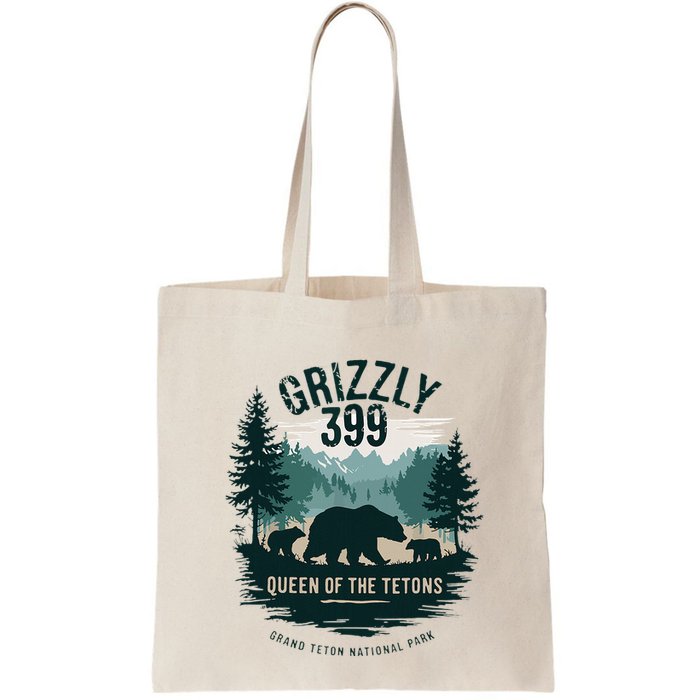 Retro Bear Queen Of The Tetons Grizzly 399 National Park Bag
