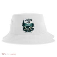 Retro Bear Queen Of The Tetons Grizzly 399 National Park Sustainable Bucket Hat