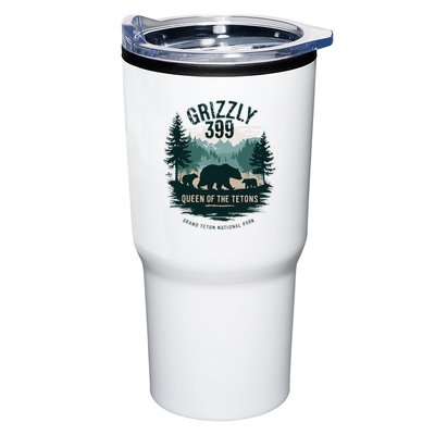 Retro Bear Queen Of The Tetons Grizzly 399 National Park Tumbler