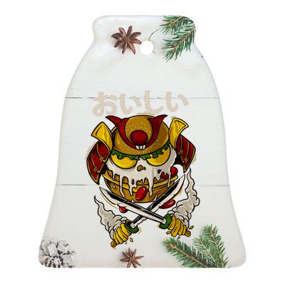 Ronin Burger Ceramic Bell Ornament