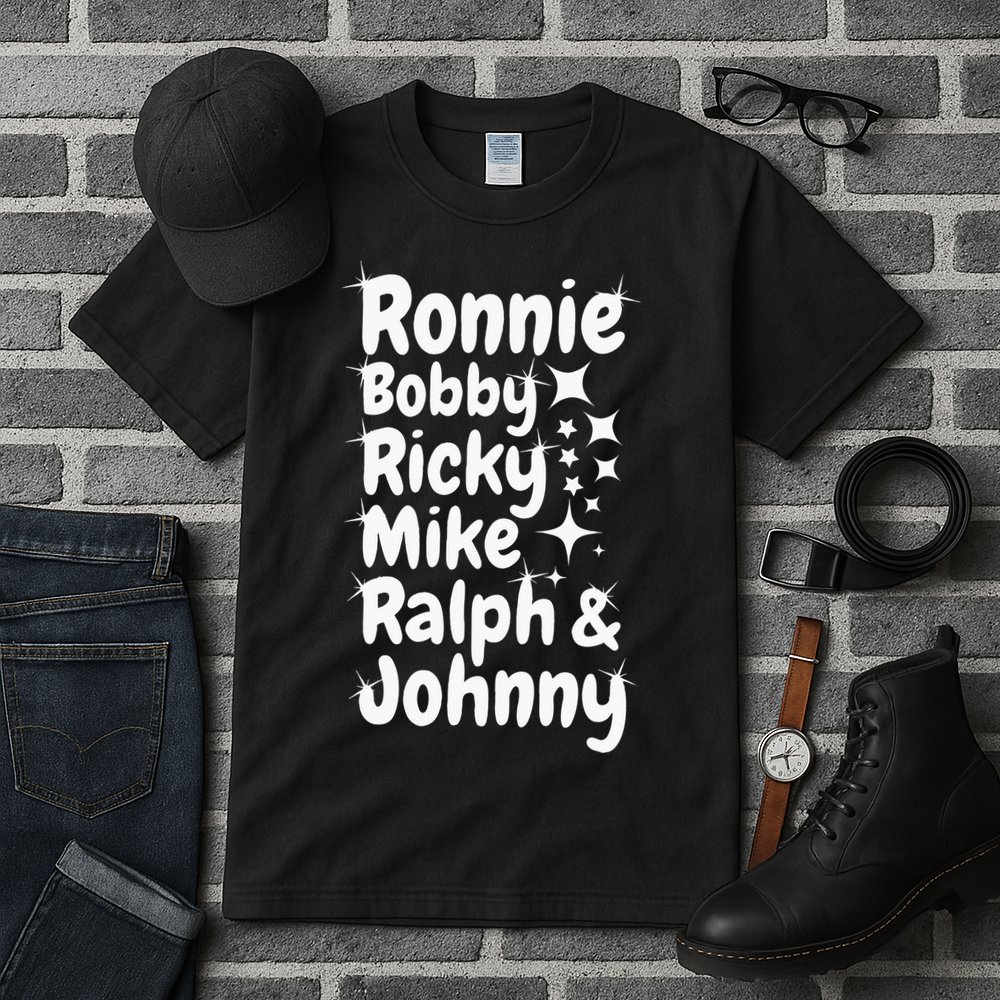 Ronnie Bobby Ricky Mike Ralph And Johnny Tall T-Shirt