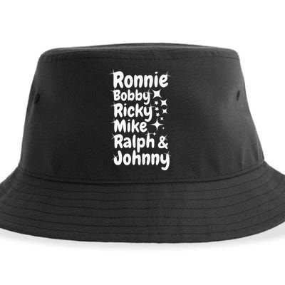 Ronnie Bobby Ricky Mike Ralph And Johnny Sustainable Bucket Hat