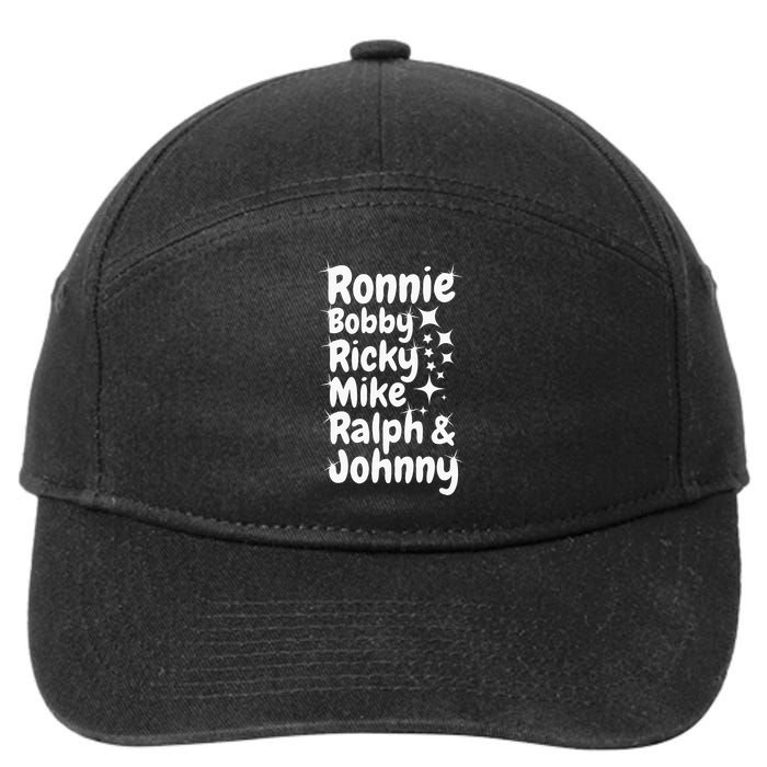 Ronnie Bobby Ricky Mike Ralph And Johnny 7-Panel Snapback Hat