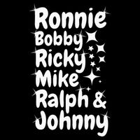 Ronnie Bobby Ricky Mike Ralph And Johnny 7-Panel Snapback Hat