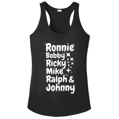 Ronnie Bobby Ricky Mike Ralph And Johnny Ladies PosiCharge Competitor Racerback Tank
