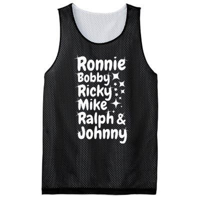 Ronnie Bobby Ricky Mike Ralph And Johnny Mesh Reversible Basketball Jersey Tank