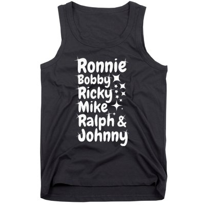 Ronnie Bobby Ricky Mike Ralph And Johnny Tank Top