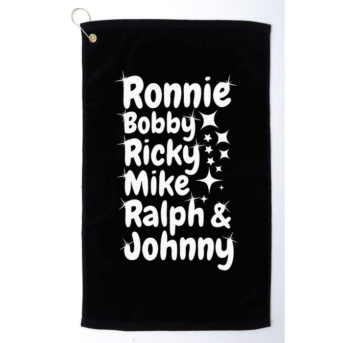 Ronnie Bobby Ricky Mike Ralph And Johnny Golf Towel