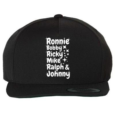 Ronnie Bobby Ricky Mike Ralph And Johnny Wool Snapback Cap