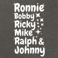 Ronnie Bobby Ricky Mike Ralph And Johnny Cotton Canvas Backpack