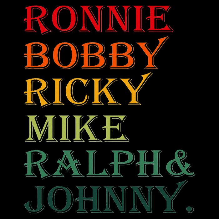 Ronnie Bobby Ricky Mike Ralph And Johnny Drawstring Bag
