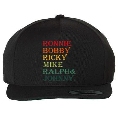 Ronnie Bobby Ricky Mike Ralph And Johnny Wool Snapback Cap
