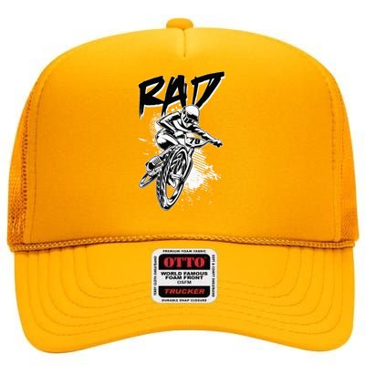 Rad Bmx High Crown Mesh Back Trucker Hat