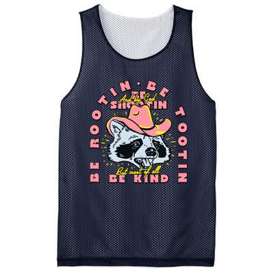 Raccoon Be Rootin Be Tootin Most Of All Be Kind Retro Racoon Mesh Reversible Basketball Jersey Tank