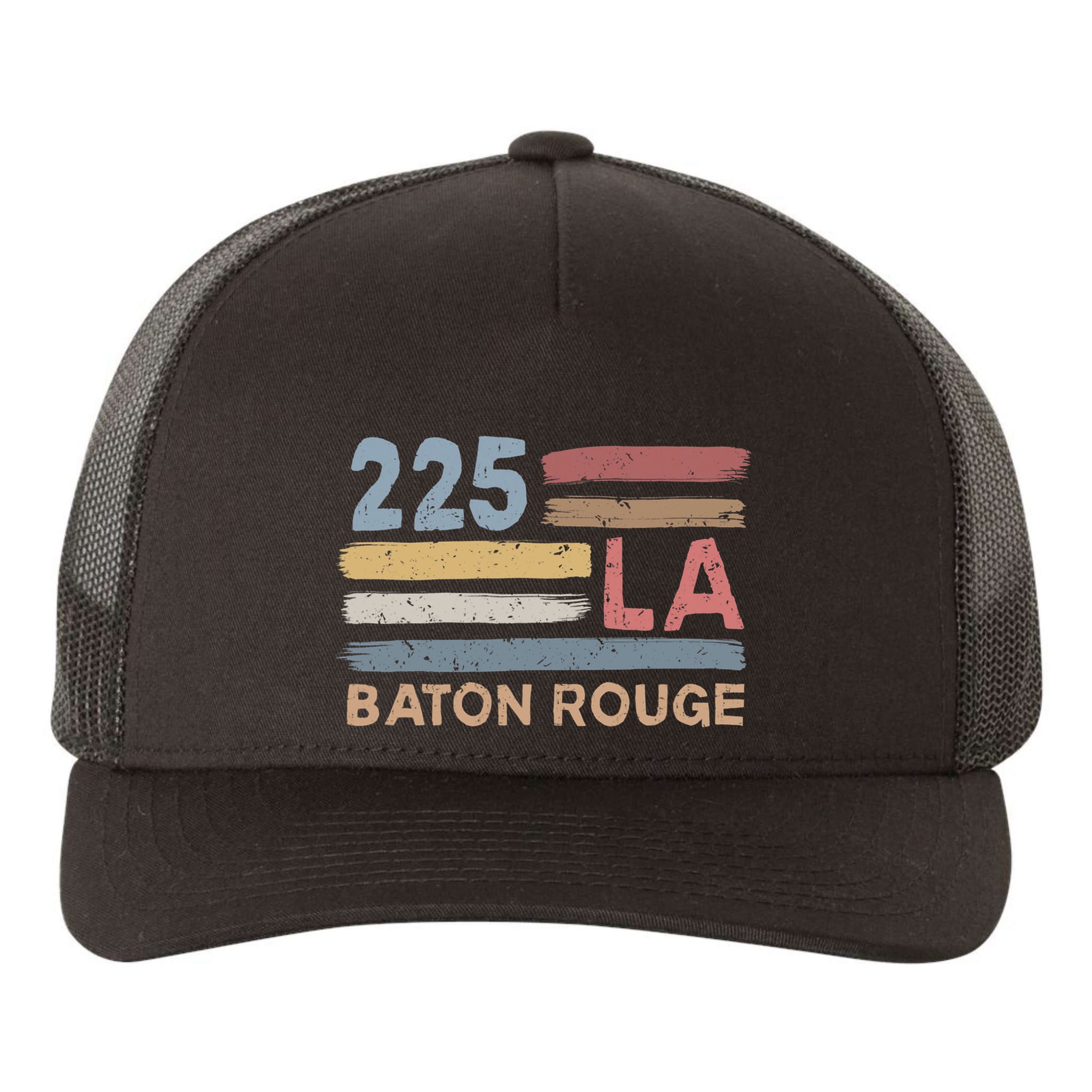 Retro Baton Rouge Area Code 225 Residents State Louisiana Yupoong Adult 5-Panel Trucker Hat