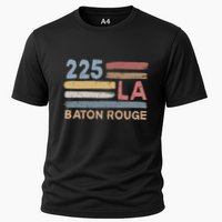 Retro Baton Rouge Area Code 225 Residents State Louisiana Cooling Performance Crew T-Shirt