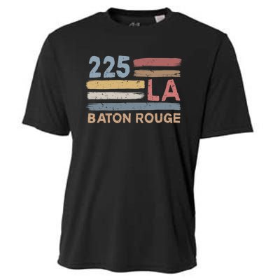 Retro Baton Rouge Area Code 225 Residents State Louisiana Cooling Performance Crew T-Shirt