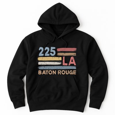 Retro Baton Rouge Area Code 225 Residents State Louisiana Hoodie