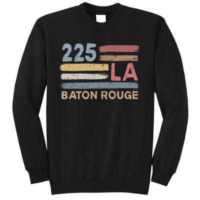 Retro Baton Rouge Area Code 225 Residents State Louisiana Sweatshirt