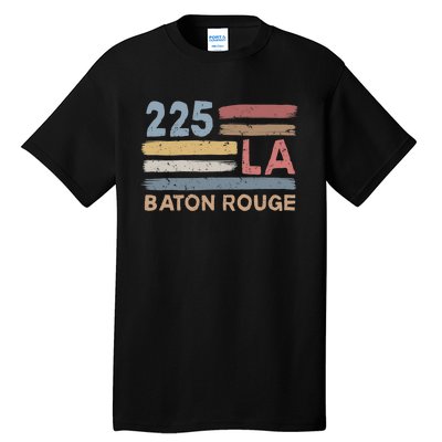 Retro Baton Rouge Area Code 225 Residents State Louisiana Tall T-Shirt