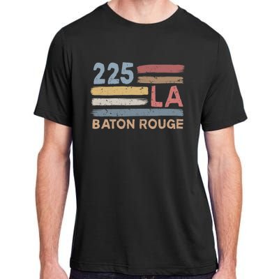 Retro Baton Rouge Area Code 225 Residents State Louisiana Adult ChromaSoft Performance T-Shirt