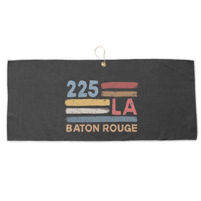 Retro Baton Rouge Area Code 225 Residents State Louisiana Large Microfiber Waffle Golf Towel